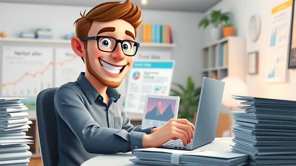 email marketing for small business - creative marketer designing email campaigns and newsletters in a lively office