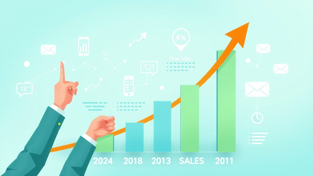 infographic showing rapid sales growth from digital marketing strategies and digital marketing channels