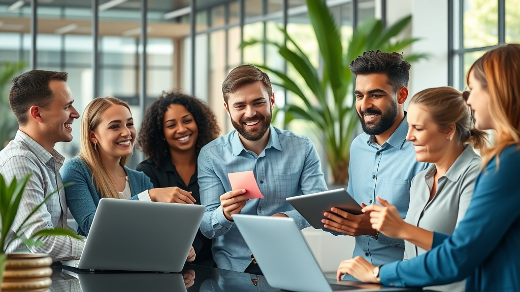 dynamic small business team brainstorming ideas in a modern office - small business growth, business owner, small businesses, economic growth