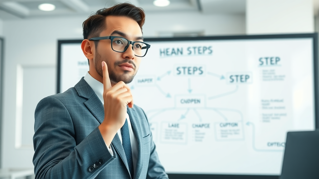 Mapping out the customer acquisition process step-by-step on a digital whiteboard