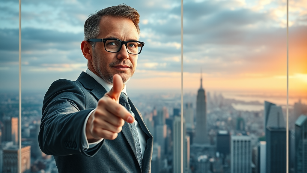 Ambitious business leader visualizing how to 10X business using strategic business growth tips