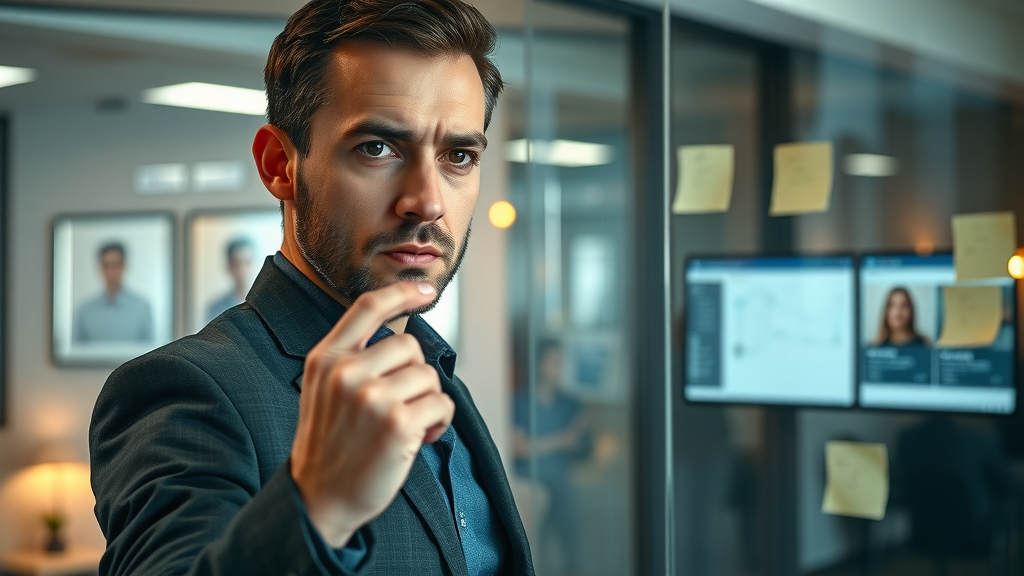 marketing strategist planning social media marketing strategy on glass board