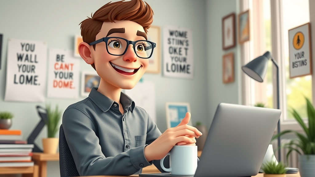 Aspiring entrepreneur using website builder for DIY SEO for small businesses