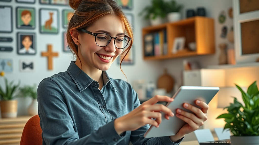 assistant community manager: Engaged Northridge assistant community manager responding warmly to online customer messages