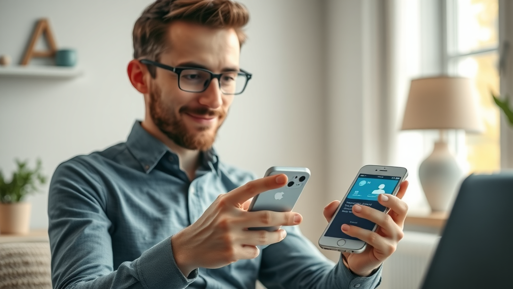 AI chatbot improving customer service with AI on a smartphone